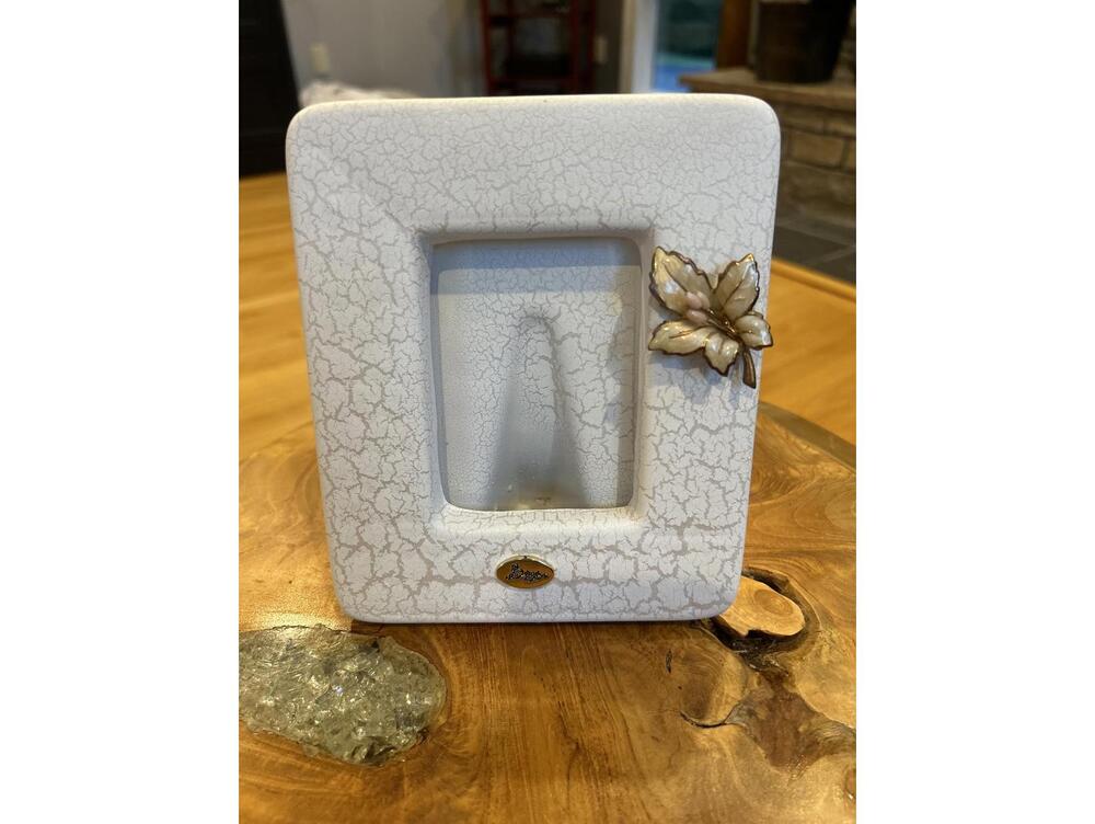Vintage Bergere Decorative Picture Frame with Leaf Accent